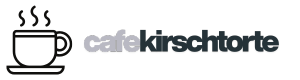 Logo des Café Kirschtorte mit Kaffeetasse